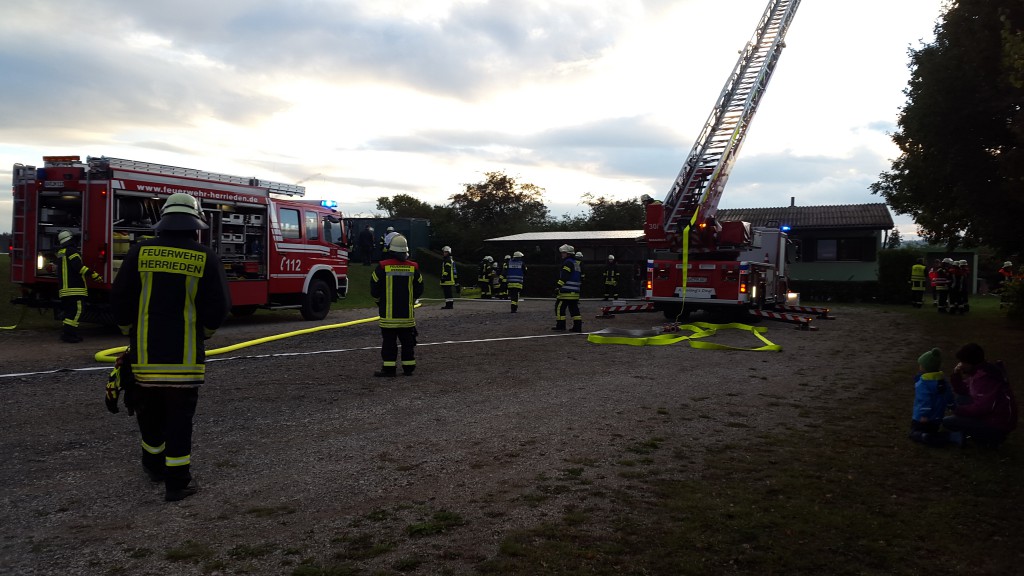 Brandschutzübung in Herrieden 2015
