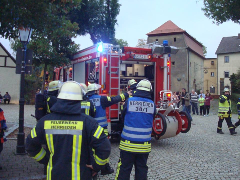 Einsatzübung am 10.10.2015 im Gabrielihaus in Herrieden