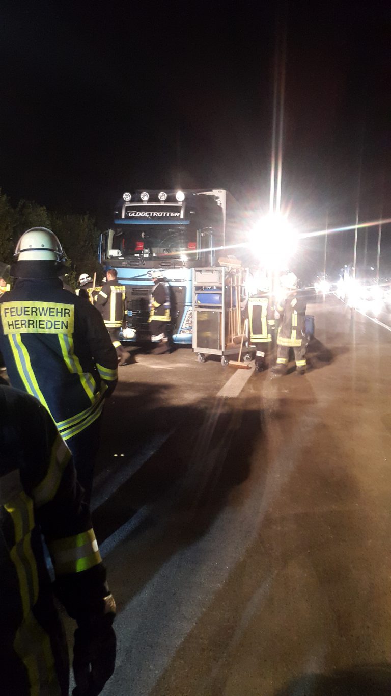 Mehr über den Artikel erfahren Auslaufende Betriebsstoffe LKW, A6