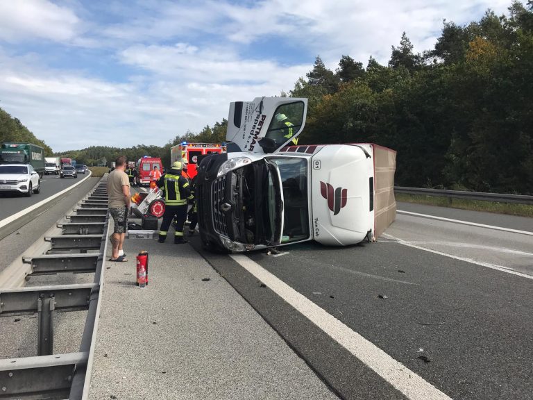 Mehr über den Artikel erfahren #82 Unfall mit Kleinlastwagen Person eingeklemmt