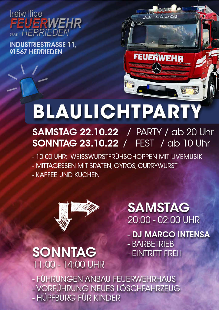 Blaulichtparty