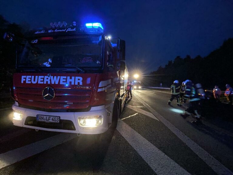 Mehr über den Artikel erfahren Brand PKW BAB 6