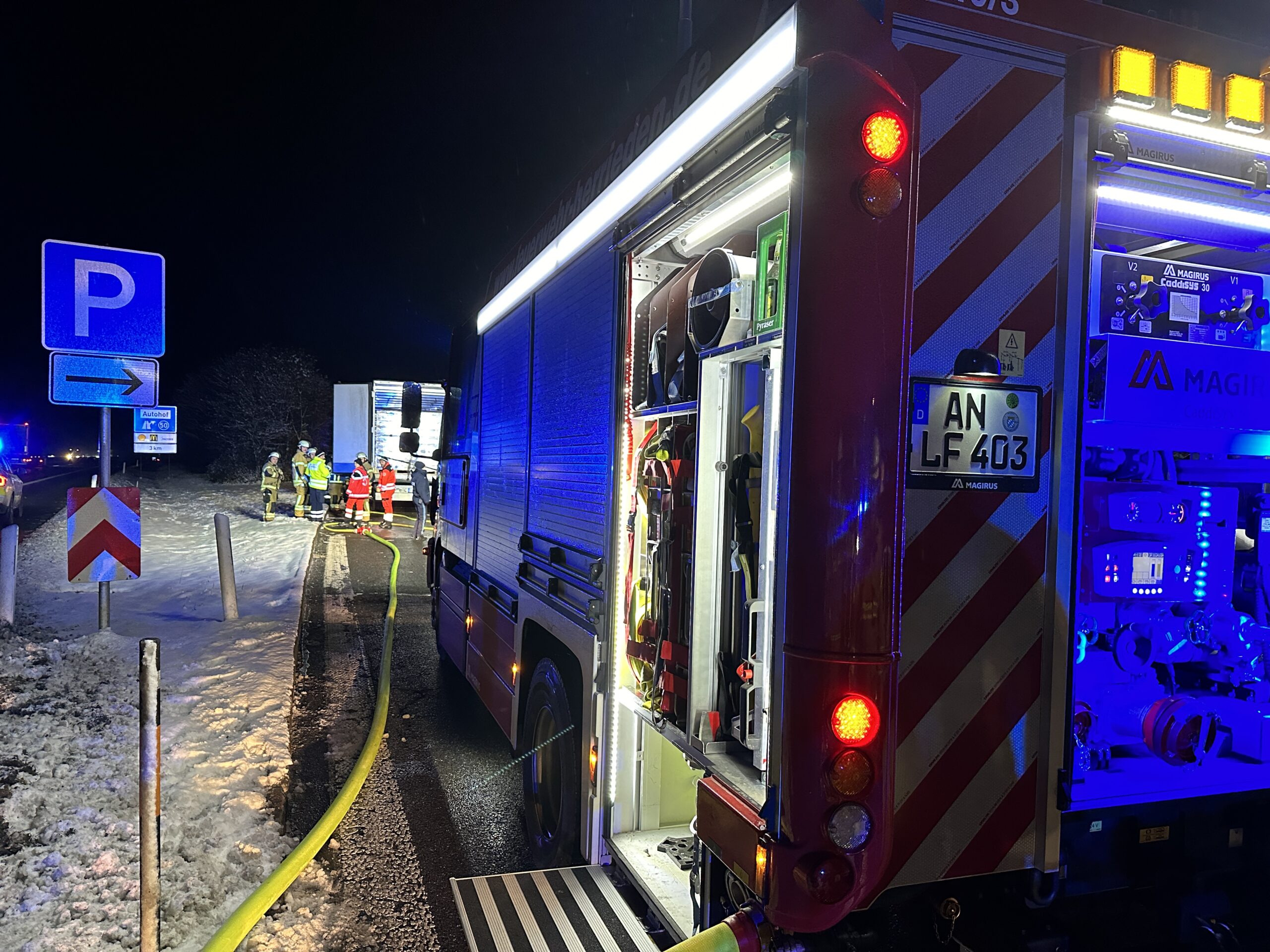 Mehr über den Artikel erfahren Brand LKW